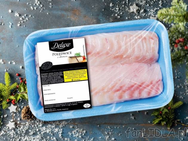 Świeże polędwice z dorsza , cena 5,29 PLN za 100 g