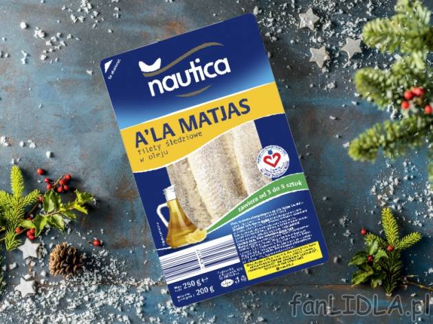 Filety śledziowe a`la matjas , cena 3,99 PLN za 250 g/1 opak., 100g=2,00 wg wagi ...