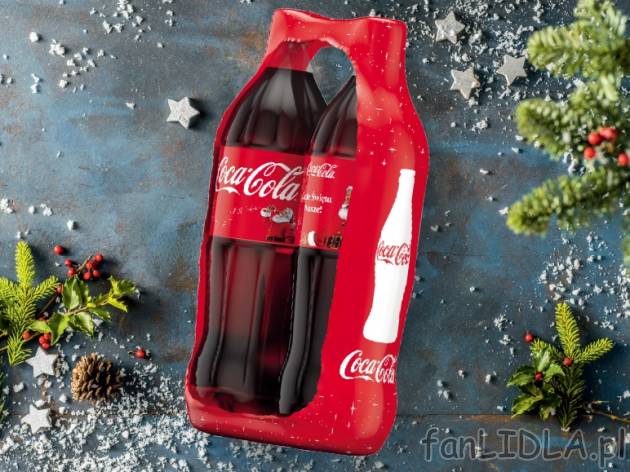 Coca-cola 2x2L , cena 2,00 PLN za 2x2L, 1L=1,67 PLN. 
*cena wyłącznie przy zakupie ...