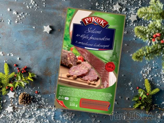 Salami z orzechami , cena 4,49 PLN za 100 g/1 opak.