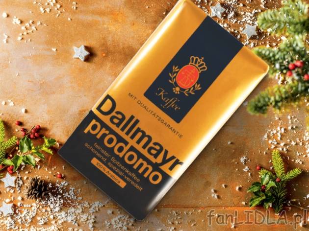 Kawa mielona Dallmayer Prodomo , cena 24,99 PLN za 500g/1 opak., 1kg=49,98 PLN.