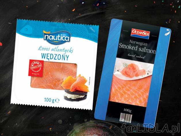 Łosoś atlantycki* , cena 5,49 PLN za 100 g/1 opak. 
*Produkt dostępny w wybranych ...