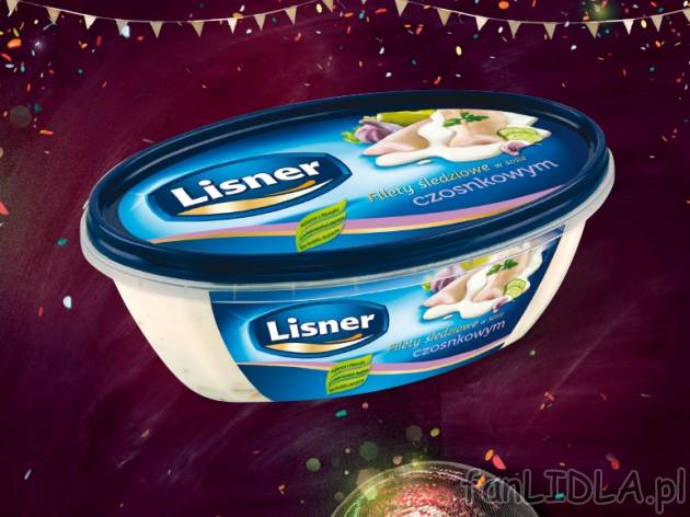 Filety śledziowe w sosie , cena 3,99 PLN za 160g/1 opak., 100g=2,49 PLN.