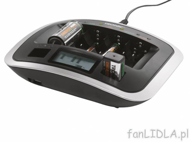 Ładowarka Tronic, cena 69,90 PLN za 1 opak. 
- odpowiednia do akumulatorków Ni-MH ...