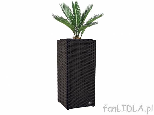 Donica z technorattanu , cena 69,90 PLN 
- ok. 31 x 31 x 64 cm (szer. x dł. x ...