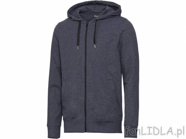 Bluza dresowa z kapturem męska , cena 39,99 PLN. Sportowa bluza zapinana na zamek ...