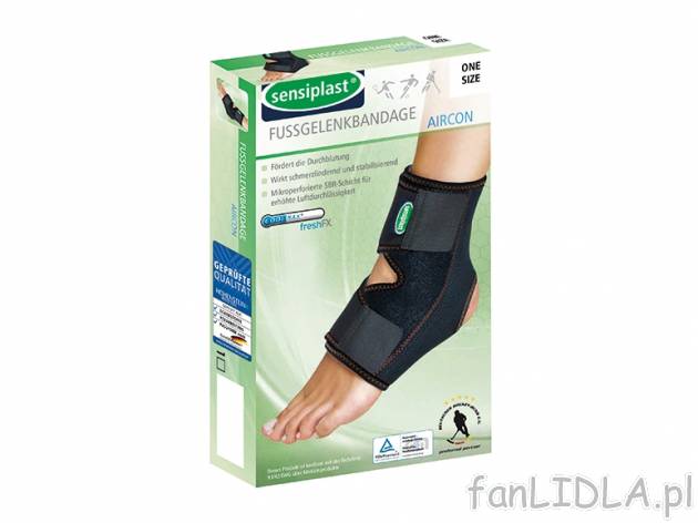 Opaska na staw skokowy Sensiplast, cena 11,99 PLN za 1 szt. 
Opaski Aircon 
- mają ...