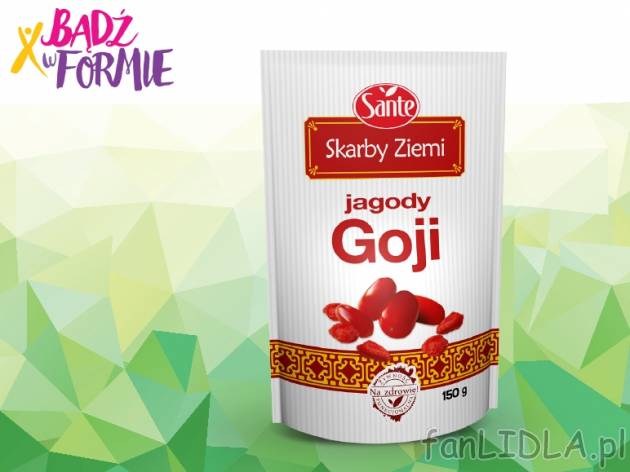 Jagody Goji , cena 12,99 PLN za 150 g/ opak., 100g=8,66 PLN.
