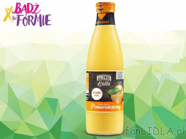 Świeży sok , cena 2,99 PLN za 250 ml/1 but., 100ml=1,20 PLN.