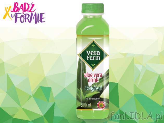Vera Farm Aloe Vera , cena 2,99 PLN za 500 ml/1 opak., 1L=5,98 PLN.