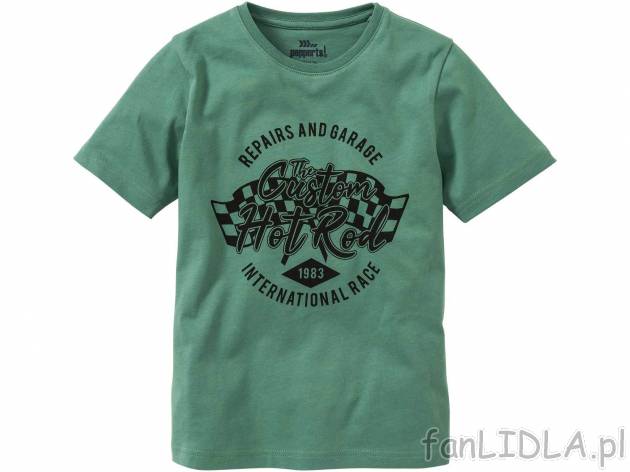 T-shirt młodzieżowy , cena 7,99 PLN  
-  100% bawełny
-  rozmiary: 122-152