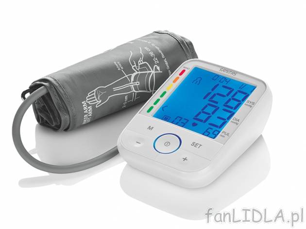 Cisnieniomierz naramienny z wyświetlaczem LCD Sanitas, cena 69,00 PLN za 1 szt. ...