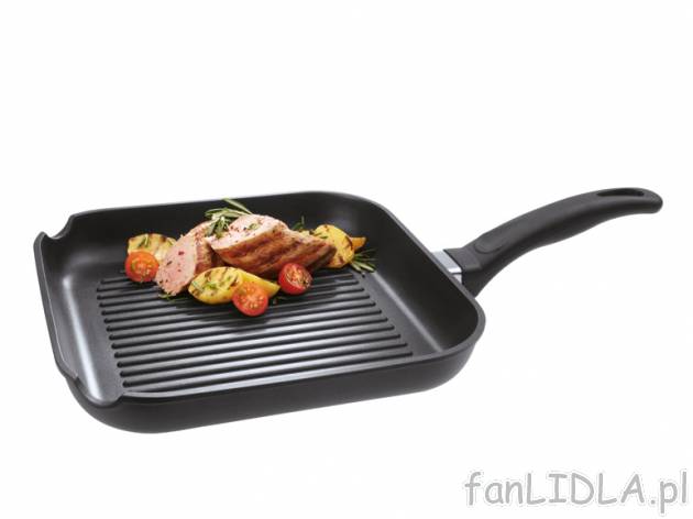 Patelnia do grillowania Ernesto, cena 59,90 PLN za 1 szt. 
- 5 mm dno termiczne ...