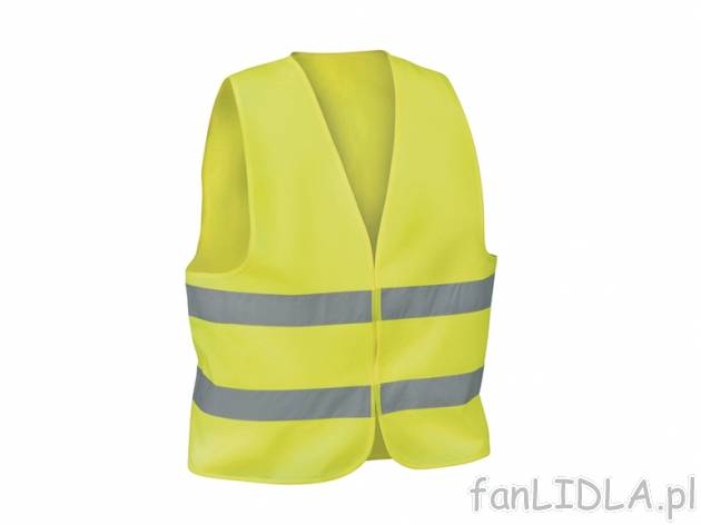 Samochodowa kamizelka ostrzegawcza Powerfix, cena 7,99 PLN za 1 szt. 
- podwójny ...