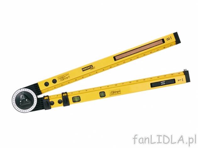 Kątomierz z poziomnicą Powerfix, cena 42,99 PLN za 1 szt. 
- do przenoszenia lub ...