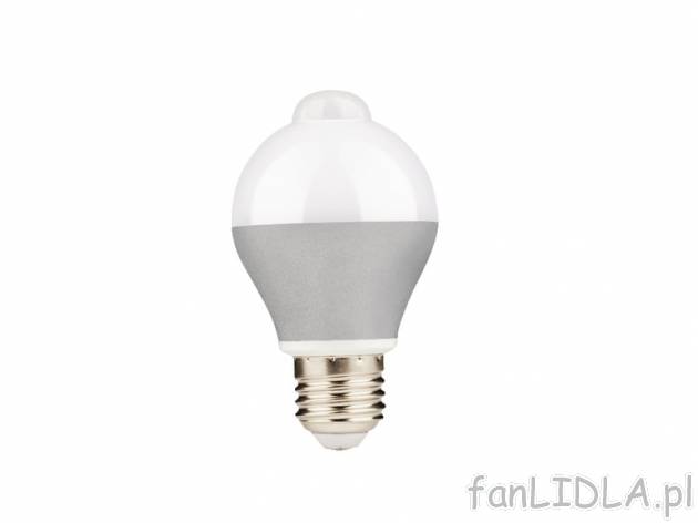 Żarówka LED z czujnikiem ruchu Livarno Lux, cena 29,99 PLN za 1 szt. 
- czas wyłączenia ...