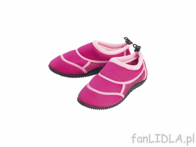 Dziewczęce buty do wody , cena 16,99 PLN 
- rozmiary: 24-30
- elastyczna, antypoślizgowa ...