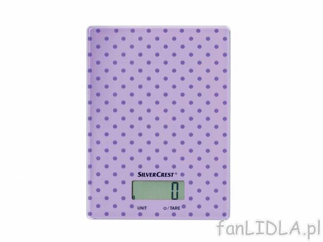 Waga kuchenna , cena 24,99 PLN 
- ok. 14,5 x 1,65 x 20 cm  (szer. x wys. x gł.)
- ...