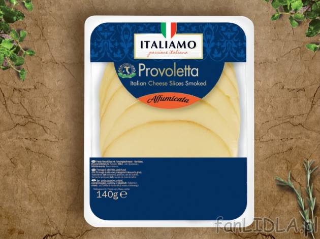 Ser Provoletta , cena 5,49 PLN za 140 g/1 opak., 100g=3,92 PLN.