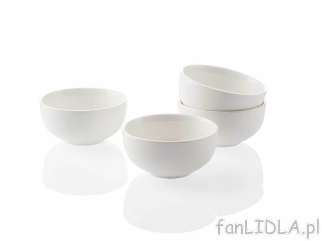 4 miseczki z porcelany , cena 22,99 PLN 
- przystosowane do zmywarki i kuchenki ...