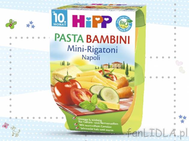 Pasta Bambini Danie BIO , cena 11,99 PLN za 2x200 g/1 opak., 1kg=29,98 PLN.