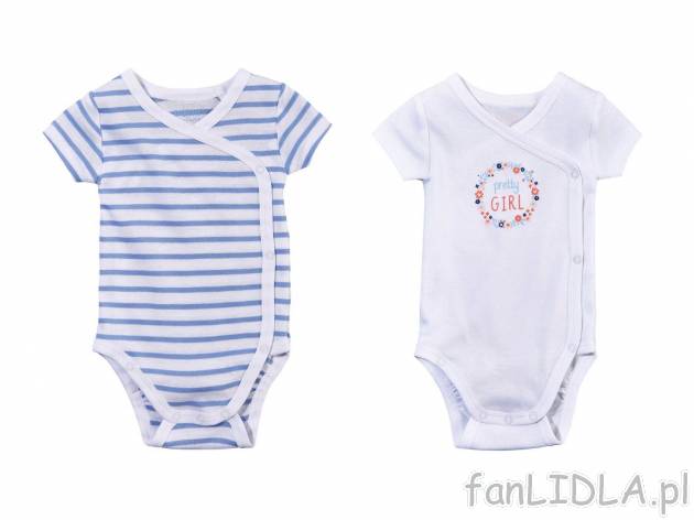 Body z biobawełny, 2 szt.* , cena 6,99 PLN 
- 100% biobawełny
- rozmiary: 50-92
- ...