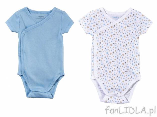 Dziecięce body z biobawełny, z krótkim rękawkiem, 2 szt.* , cena 6,99 PLN 
- ...