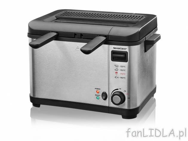 Frytkownica ze stali szlachetnej 2000 W , cena 159,00 PLN za 1 szt. 
- POJ. OLEJU: ...