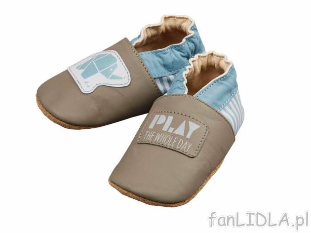 Skórzane buty do raczkowania , cena 24,99 PLN 
- rozmiary: 16-25
- oddychające
- ...