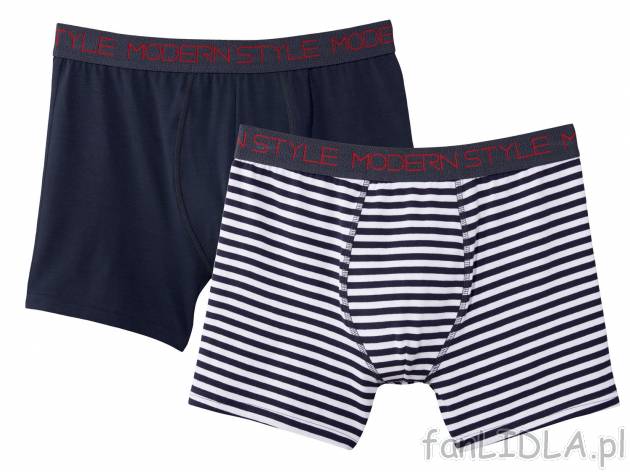 Bokserki, 2 pary* , cena 7,99 PLN 
- 95% bawełny, 5% elastanu (creora®) 
- ...
