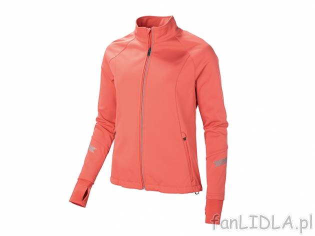 Damska kurtka softshell , cena 59,90 PLN za 1 szt. 
- z elementami odblaskowymi ...