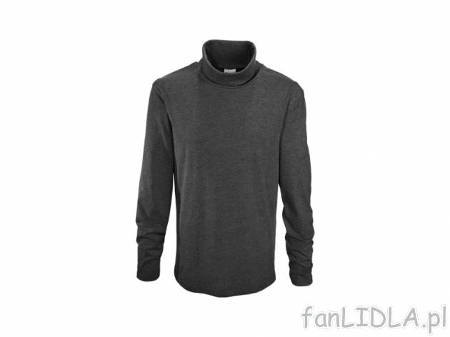Golf Livergy, cena 22,99 PLN za 1 szt. 
- szary lub czarny
- materiał:
60% bawełna, ...