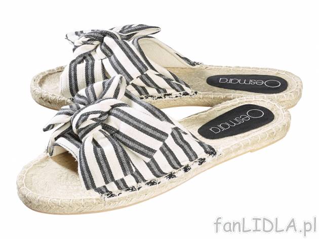 Klapki espadryle , cena 34,99 PLN. Damskie buty na lato. 
- rozmiary: 37-41
- ...