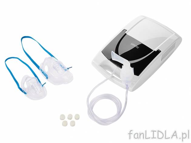 Inhalator Sanitas, cena 99,00 PLN za 1 szt. 
- wytwarzanie aerozolu z płynnych ...