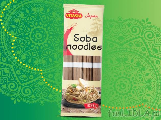 Makaron soba - HIT CENOWY , cena 3,00 PLN za 300 g/1 opak., 1 kg=11,63 PLN.