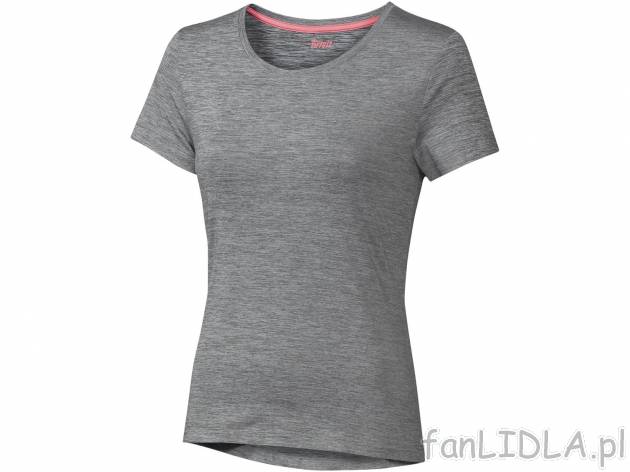 Koszulka sportowa , cena 14,99 PLN. Damski T-shirt sportowy z okrągłym dekoltem. ...