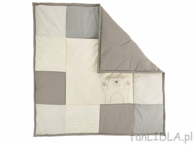 Mata niemowlęca 115 x 115 cm , cena 49,99 PLN. Mata dla dzieci w stylu patchworkowym, ...