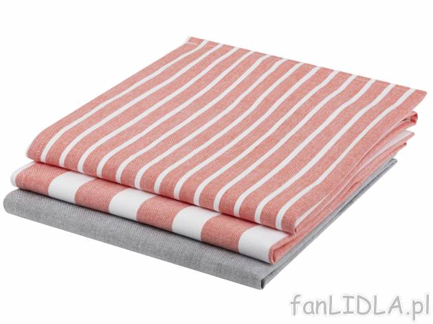 Ręczniki kuchenne, 3 szt.* , cena 4,99 PLN  
-  ok. 50 x 70 cm 
-  100% bawełny