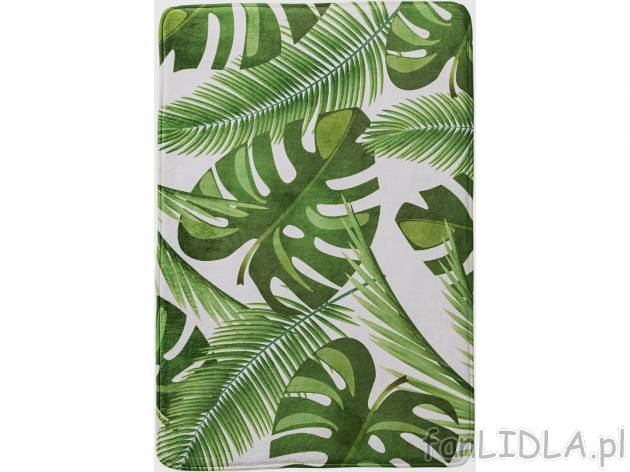 Dywanik łazienkowy w modny roślinny wzór, cena 39,99 PLN 
- ok. 60 x 90 cm
- ...