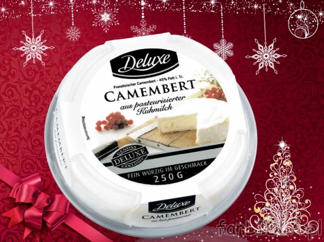 Ser Camembert Deluxe, cena 6,99 PLN za 250g/ 1 opak., 100g=2,80 PLN. 
- Oryginalny ...