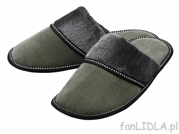 Kapcie meskie Livergy, cena 17,99 PLN za 1 para 
- 3 kolory do wyboru 
- rozmiary: ...