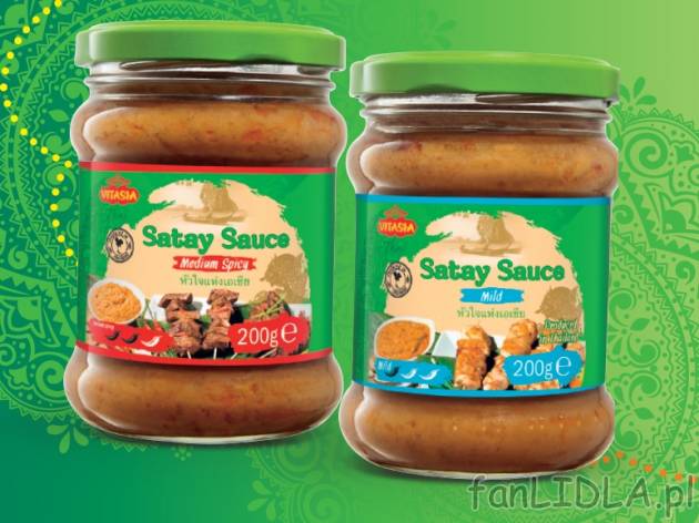 Sos Satay , cena 3,00 PLN za 200 g/1 opak., 100 g=2,00 PLN.