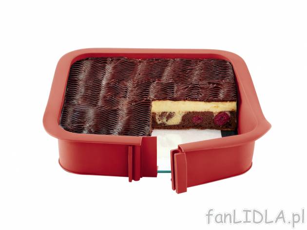 Silikonowa forma ze szklanym dnem , cena 24,99 PLN za 1 opak. 
- 2 w 1: szklane ...