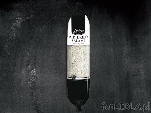 Salami ze szlachetną pleśnią , cena 16,00 PLN za 500 g/1 opak., 1 kg=33,98 PLN.