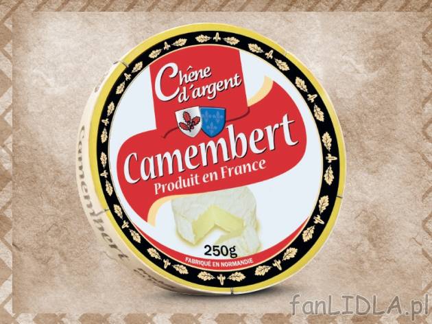 Ser pleśniowy Camambert , cena 7,00 PLN za 250 g/1 opak., 100 g=3,00 PLN.