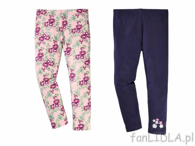 Legginsy 2 pary Lupilu, cena 21,99 PLN za 2 pary 
- rozmiary: 86-116 
- 3 zestawy ...