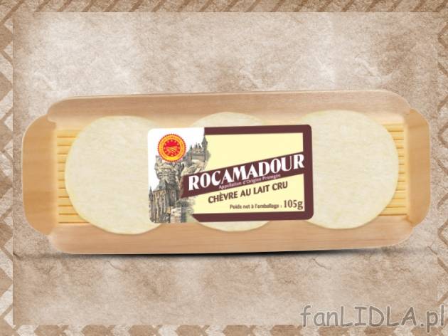Ser Rocamadour , cena 8,00 PLN za 105 g/1 opak., 100 g=8,09 PLN.