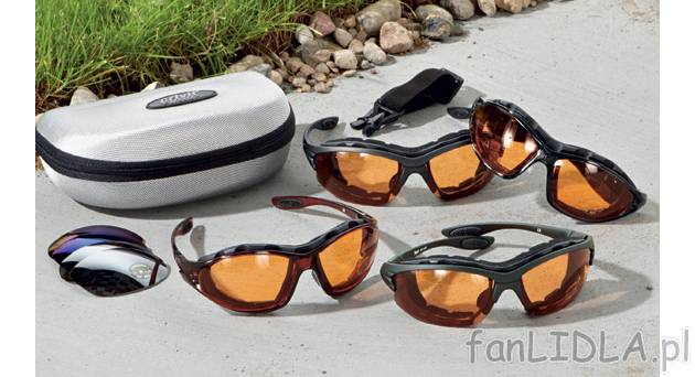 Okulary sportowe z wymiennymi szkłami cena 39,99PLN
- bardzo lekkie okulary z ...