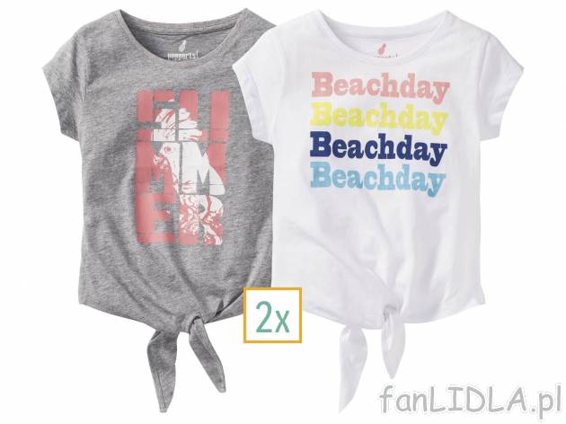 T-shirty, 2 szt. * , cena 9,99 PLN 
- 100% bawełny lub 90% bawełny, 10% wiskozy
- ...