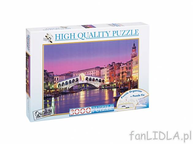 Puzzle 3000 elementów , cena 34,99 PLN za 1 opak. 
-  6 rodzajów do wyboru
